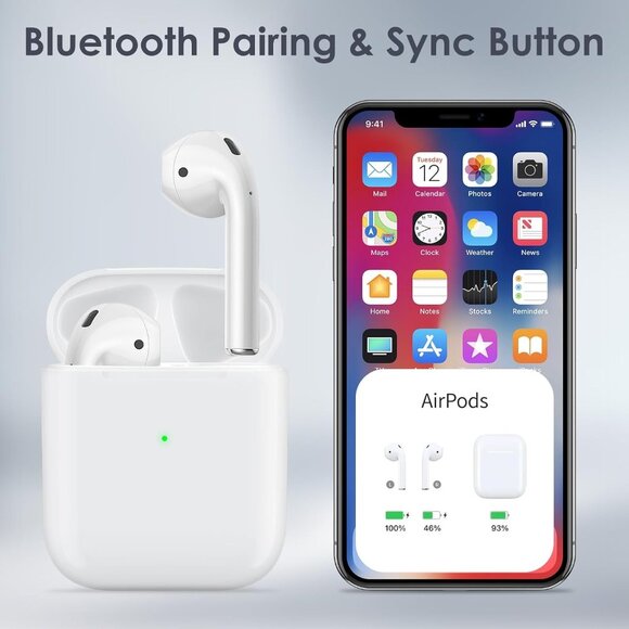 Charging Case for AirPods 1st & 2nd Replacement Built-in 450 mAh Battery - Picture 6 of 10